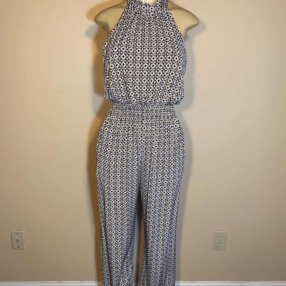 Enfocus Studio Monochrome Patterned Jumpsuit